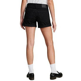 ラッキーブランド レディース カジュアルパンツ ボトムス Women's Ava Denim Roll-Cuff Shorts Clean Black