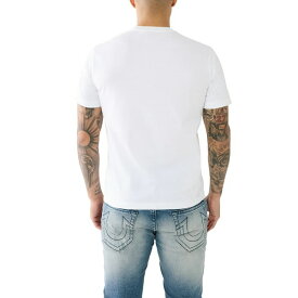 トゥルーレリジョン メンズ Tシャツ トップス Men's Short Sleeve Strike Horseshoe T-shirt Optic White