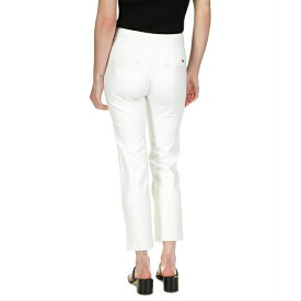 マイケルコース レディース カジュアルパンツ ボトムス Women's High-Rise Ponte Pintuck Pants, Regular & Petite White
