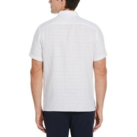 ペリーエリス メンズ シャツ トップス Men's Classic-Fit Stretch Plaid Dobby Button-Down Shirt Bright White