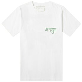 マハリシ メンズ Tシャツ トップス Maharishi Tashi Mannox Abundance Dragon T-Shirt White