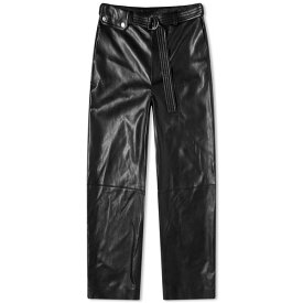 ナヌーシュカ レディース カジュアルパンツ ボトムス Nanushka Sanna Leather Look Trousers Black