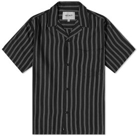 カーハート メンズ シャツ トップス Carhartt WIP Reyes Stripe Vacation Shirt Black