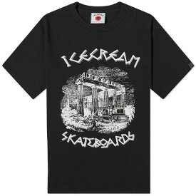 アイスクリーム メンズ Tシャツ トップス ICECREAM Ancient T-Shirt Black