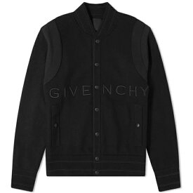 ジバンシー メンズ ジャケット＆ブルゾン アウター Givenchy Logo Knit Bomber Jacket Black