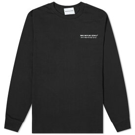 ミキ メンズ Tシャツ トップス MKI Long Sleeve Phonetic T-Shirt Black