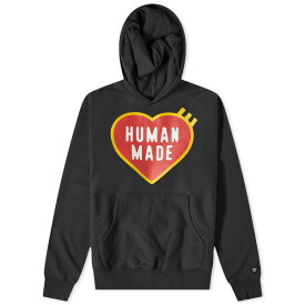 ヒューマンメイド メンズ パーカー・スウェットシャツ アウター Human Made Heart Logo Hoodie Black