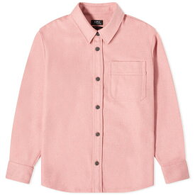 アーペーセー メンズ ジャケット＆ブルゾン アウター A.P.C. Basile Wool Overshirt Pink