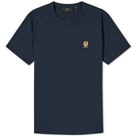 ベルスタッフ メンズ Tシャツ トップス Belstaff Patch Logo T-Shirt Blue