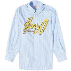 ケンゾー メンズ シャツ トップス Kenzo Archive Logo Shirt Blue