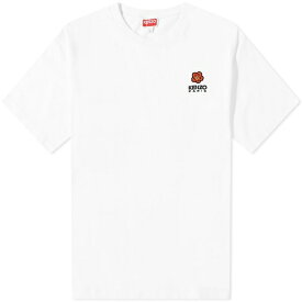 ケンゾー メンズ Tシャツ トップス Kenzo PARIS Boke Flower Crest T-Shirt White