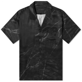 スタンプド メンズ シャツ トップス STAMPD Marble Camp Collar Vacation Shirt Black