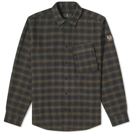 ベルスタッフ メンズ シャツ トップス Belstaff Scale Check Shirt Green