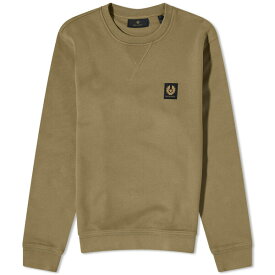 ベルスタッフ メンズ パーカー・スウェットシャツ アウター Belstaff Patch Crew Sweat Green