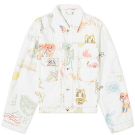 ケンゾー メンズ ジャケット＆ブルゾン アウター Kenzo Drawn Varsity Trucker Jacket Multi