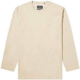 ワイスリー メンズ Tシャツ トップス Y-3 Long Sleeve T-shirt Brown