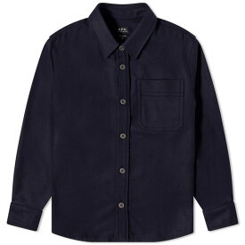 アーペーセー メンズ ジャケット＆ブルゾン アウター A.P.C. Basile Wool Overshirt Blue