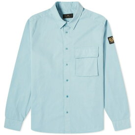 ベルスタッフ メンズ シャツ トップス Belstaff Scale Garment Dyed Shirt Blue