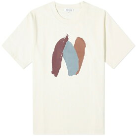 ノースプロジェクト メンズ Tシャツ トップス Norse Projects Johannes Organic Paint N Logo T-shirt Neutrals