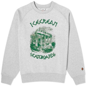 アイスクリーム メンズ パーカー・スウェットシャツ アウター ICECREAM Ancient Crew Sweat Grey