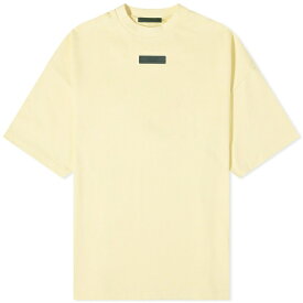 エフオージーエッセンシャルズ メンズ Tシャツ トップス Fear of God ESSENTIALS Spring Tab Crew Neck T-Shirt Yellow