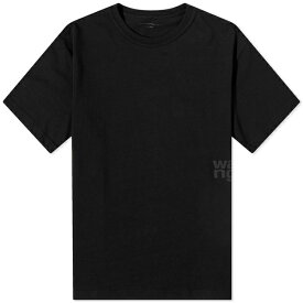 アレキサンダーワン レディース シャツ トップス Alexander Wang Essential Logo T-Shirt Black
