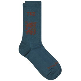 パスノーマルスタジオ メンズ 靴下 アンダーウェア Pas Normal Studios T.K.O Thermal Socks Blue