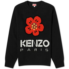 ケンゾー メンズ ニット&セーター アウター Kenzo Boke Flower Crew Knit Black