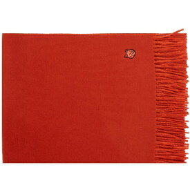 メゾンキツネ メンズ マフラー・ストール・スカーフ アクセサリー Maison Kitsune Fox Head Patch Wool Scarf Red