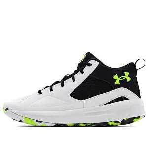 Under Armour A_[A[}[ Y Xj[J[ yUnder Armour Lockdown 5 Basketball Shoes 'White Black' 3023949-102z TCY US_7(25.0cm)
