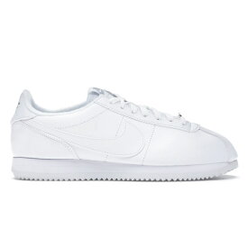 Nike ナイキ メンズ スニーカー 【Nike Cortez Basic Leather】 サイズ US_12.5(30.5cm) White White-Wolf Grey-Mtllc Silver