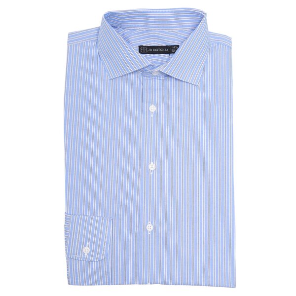ジェイビー ブリッチズ メンズ シャツ トップス Striped Dress Shirt Blue