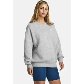 アンダーアーマー レディース パーカー・スウェットシャツ アウター ESSENTIAL CREW - Sweatshirt - mod gray light heather