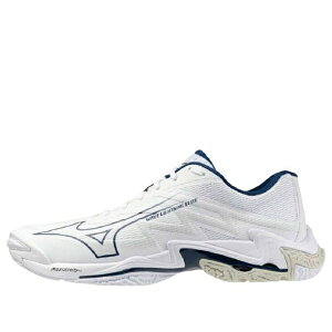Mizuno �~�Y�m �����Y �X�j�[�J�[ �yMizuno Wave Lightning Elite 'White Navy' V1GA260055�z �T�C�Y US_7(25.0cm)