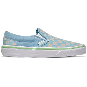 Vans �o���Y �����Y �X�j�[�J�[ �yVans Classic Slip-On Checkerboard Crystal Blue Pink Green�z �T�C�Y US_10.5(28.5cm) Crystal Blue/Pink