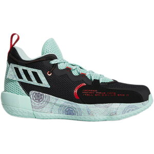 adidas �A�f�B�_�X �����Y �X�j�[�J�[ �yadidas Dame 7 EXTPLY Black Clear Mint�z �T�C�Y US_8.5(26.5cm) Core Black/Clear Mint/Vivid Red