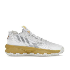 adidas �A�f�B�_�X �����Y �X�j�[�J�[ �yadidas Dame 8 Laheem The Dream�z �T�C�Y US_11.5(29.5cm) White/Gold/Silver