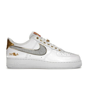 Nike �i�C�L �����Y �X�j�[�J�[ �yNike Air Force 1 Low NOLA�z �T�C�Y US_9(27.0cm) White/Multi-Color-Metallic Gold-University Red