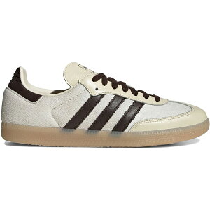 adidas �A�f�B�_�X �����Y �X�j�[�J�[ �yadidas Samba OG Crew White Mystic Brown Pony�z �T�C�Y US_6(24.0cm) Crew White/Mystic Brown/Gum Four