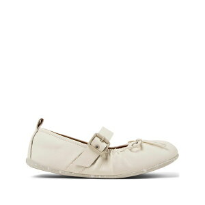 �J���y�[�� ���f�B�[�X �T���_�� �V���[�Y Wabi buckled ballerinas White