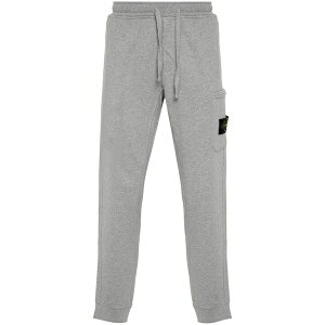 �X�g�[���A�C�����h �����Y �J�W���A���p���c �{�g���X Compass-badge m??lange tapered trousers Grey