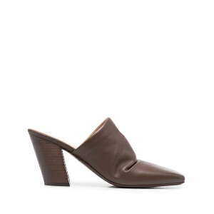 �}�[�V���� ���f�B�[�X �T���_�� �V���[�Y Pinnettina square-toe mules Brown