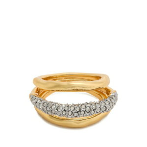�A���N�V�X �r�b�^�[ ���f�B�[�X �����O �A�N�Z�T���[ Solanales orbiting crystal-embellished ring Gold