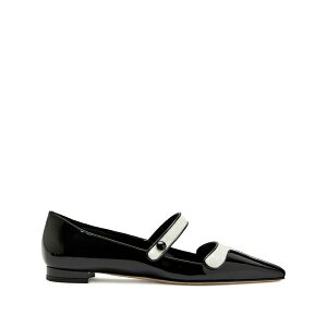 �}�m���u���j�N ���f�B�[�X �p���v�X �V���[�Y Ganeusflat pointed strap pumps Black