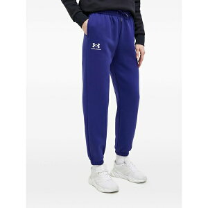 �A���_�[�A�[�}�[ ���f�B�[�X �J�W���A���p���c �{�g���X Essential logo-detail cotton fleece track pants Blue