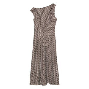 �J���o���N���C�� ���f�B�[�X �����s�[�X �g�b�v�X One-shoulder patterned midi dress Neutrals