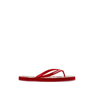 �f�B�[�X�N�G�A�[�h ���f�B�[�X �T���_�� �V���[�Y Logo-print flip-flops Red