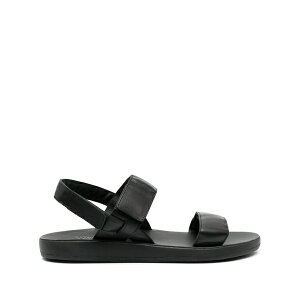 �A���V�G���g�O���[�N�T���_�� �����Y �T���_�� �V���[�Y Orfeas leather greek sandals Black