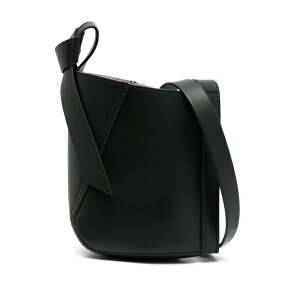 �����o�� �����Y �V�����_�[�o�b�O �o�b�O Hobo tie leather shoulder bag Black