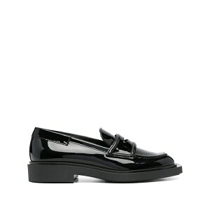 �g�����W���C�� ���f�B�[�X �X���b�|���E���[�t�@�[ �V���[�Y Square-toe 35mm leather loafers Black